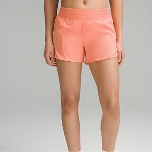 Lululemon 4” Hotty Hot Shorts- Coral Kiss